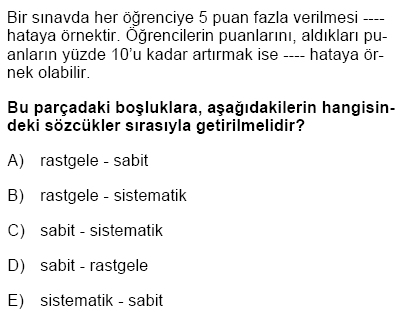 Sorular (Soru Bankası): 2008 KPSS/1 Eğitim Bilimleri Soruları ve Cevapları